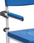 Dusch- und Toilettenstuhl BLAU SB 46 cm
