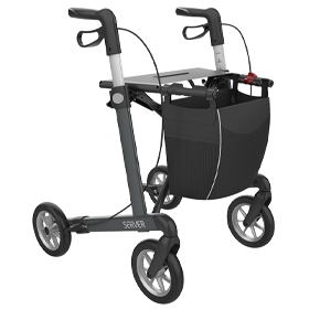 Rollmobil Alu Leichtmetall anthrazit mit Softbereifung, 7,2 kg