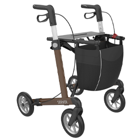 Rollmobil Alu Leichtmetall braun mit Softbereifung, <br>7,2 kg